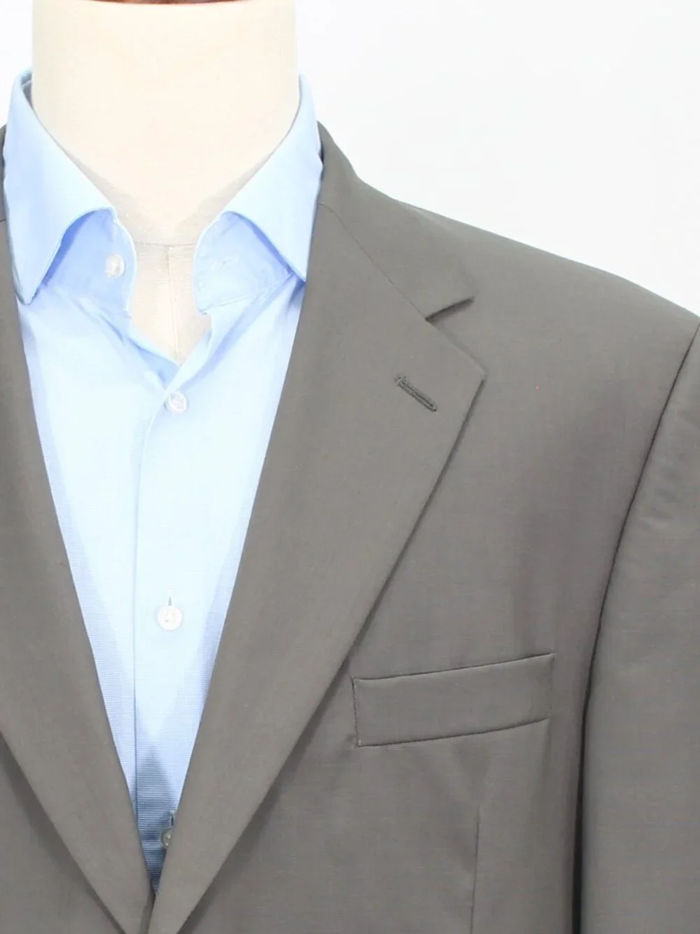 Stafford 44R 38x29 Gray Full Suit 2-Button Solid R937